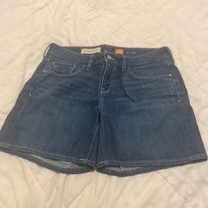 Pilcro and the letter press denim shorts